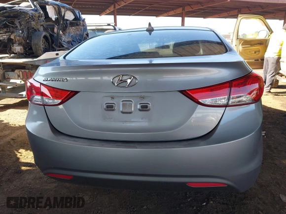 2012 Hyundai Elantra Limited with VIN KMHDH4AE3CU307375, listed as a IAAI auction lot 41857246 with 183,389 mi miles. Bid and sale history available at carsss.com. Image 16.