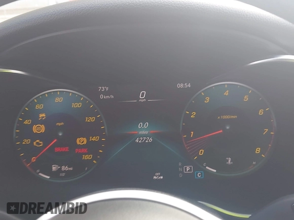 2021 Mercedes-Benz C 300 with VIN W1KWF8EB7MR618067, listed as a IAAI auction lot 42475488 with 47,000 mi miles and . Bid and sale history available at DreamBid. Image 7.