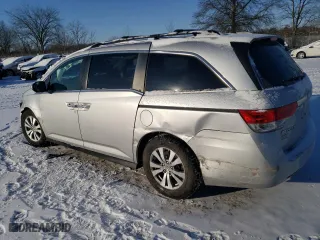 2015 Honda Odyssey EX-L with VIN 5FNRL5H66FB048813, listed as a Copart auction lot 46107255 with 175,888 mi miles and Clean Title. Bid and sale history available at carsss.com. Image 2.