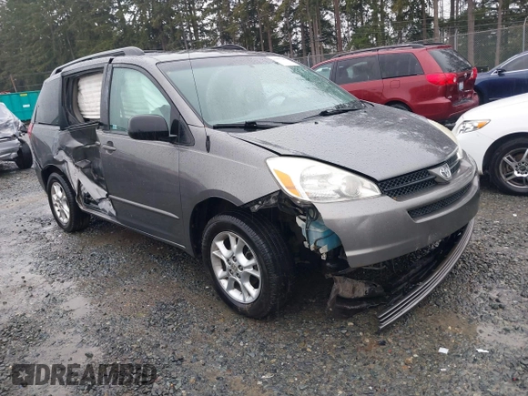 2005 Toyota Sienna LE with VIN 5TDBA23C55S048993, listed as a IAAI auction lot 41637805 with 157,959 mi miles. Bid and sale history available at carsss.com. Image 1.