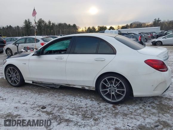2018 Mercedes-Benz C 43 AMG with VIN 55SWF6EB2JU246197, listed as a IAAI auction lot 41347044 with 61,548 mi miles and . Bid and sale history available at carsss.com. Image 12.