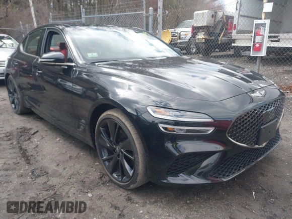 2023 Genesis G70 2.0T with VIN KMTG34TA4PU122026, listed as a IAAI auction lot 41931183 with 15,997 mi miles and . Bid and sale history available at DreamBid. Image 1.