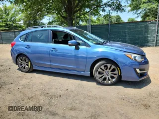 2015 Subaru Impreza Special Sports Premium with VIN JF1GPAU69F8208540, listed as a Copart auction lot 62036345 with 66,707 mi miles and Salvage title. Bid and sale history available at DreamBid. Image 4.