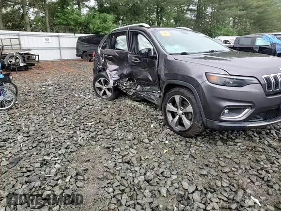 2019 Jeep Cherokee Limited with VIN 1C4PJMDX7KD168482, listed as a Copart auction lot 57843555 with 79,009 mi miles and Salvage title. Bid and sale history available at DreamBid. Image 14.