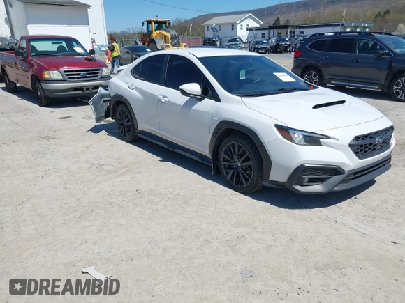2022 Subaru WRX Premium with VIN JF1VBAH62N8008419, listed as a IAAI auction lot 42048545 with 53,193 mi miles and . Bid and sale history available at DreamBid. Image 1.