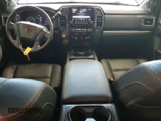 2024 Nissan Titan SV with VIN 1N6AA1FB2RN104714, listed as a Copart auction lot 56576955 with 25,800 mi miles and Salvage title. Bid and sale history available at DreamBid. Image 8.