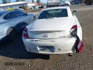 2006 Lexus SC 430 with VIN JTHFN48YX69007165, listed as a IAAI auction lot 41250928 with 214,247 mi miles and . Bid and sale history available at DreamBid. Image 6.