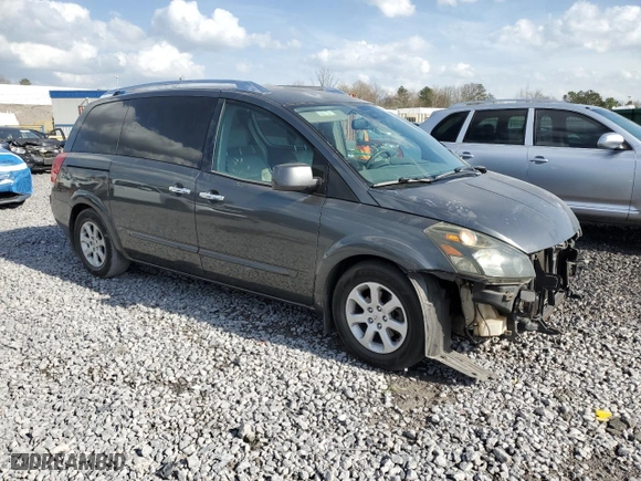 2007 Nissan Quest SL with VIN 5N1BV28U07N140913, listed as a Copart auction lot 49045225 with 185,961 mi miles and Salvage Title. Bid and sale history available at carsss.com. Image 4.