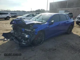 2023 Acura TLX Type S with VIN 19UUB7F05PA003476, listed as a Copart auction lot 84888834 with 0 mi miles and Salvage Title. Bid and sale history available at carsss.com. Image 1.