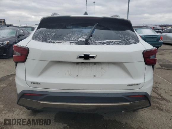 2025 Chevrolet Trax ACTIV with VIN KL77LKEP0SC036292, listed as a Copart auction lot 47703145 with 14,137 mi miles and Salvage Title. Bid and sale history available at carsss.com. Image 6.