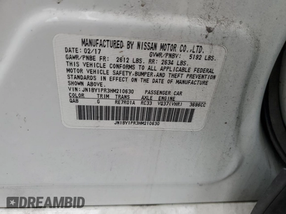 2017 Infiniti Q70 3.7 z VIN JN1BY1PR3HM210630, wystawiony jako Copart lot #79213674 z przebiegiem 97 012 mil mil oraz Szkoda całkowita • Salvage title. Historia ofert i sprzedaży dostępna na DreamBid. Obrazek 12.