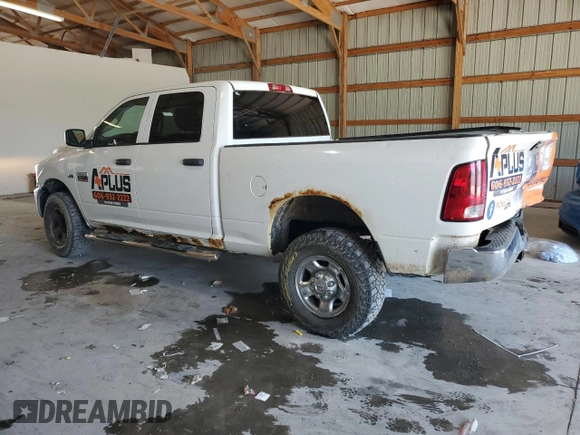 2012 Ram 2500 ST with VIN 3C6TD5CT2CG324367, listed as a Copart auction lot 57060715 with 272,509 mi miles and Salvage title. Bid and sale history available at DreamBid. Image 2.