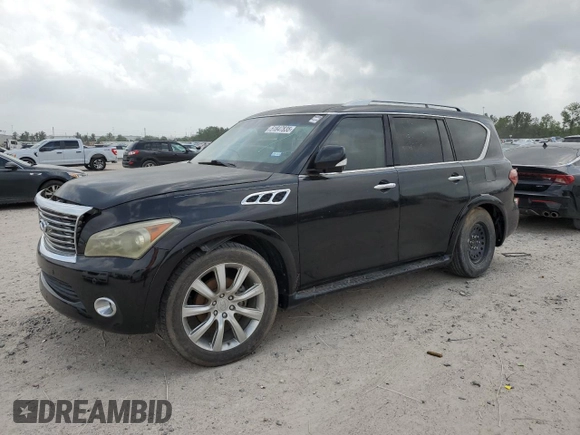 2012 Infiniti QX56 8-passenger with VIN JN8AZ2NDXC9715289, listed as a Copart auction lot 51847835 with 144,489 mi miles and Clean Title. Bid and sale history available at carsss.com. Image 1.
