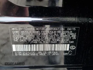2015 Lexus GS 350 with VIN JTHBE1BL7FA013689, listed as a Copart auction lot 55240475 with 48,324 mi miles and Salvage title. Bid and sale history available at DreamBid. Image 12.