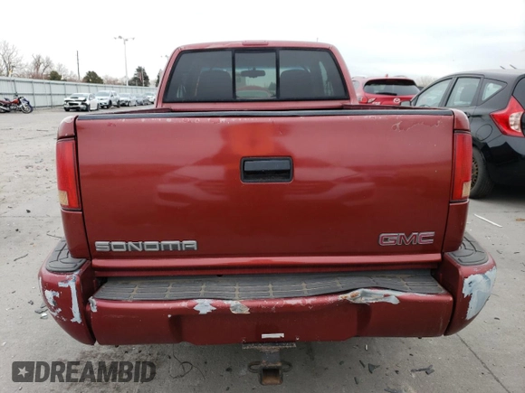 1998 GMC Sonoma SLS with VIN 1GTCT19X7W8511001, listed as a Copart auction lot 84243954 with 169,663 mi miles and Clean Title. Bid and sale history available at carsss.com. Image 6.