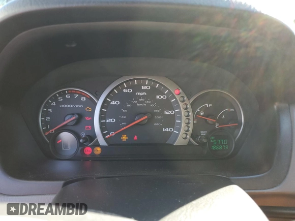 2003 Honda Pilot EX with VIN 2HKYF18403H554922, listed as a Copart auction lot 47303685 with 186,879 mi miles and Salvage Title. Bid and sale history available at DreamBid. Image 9.