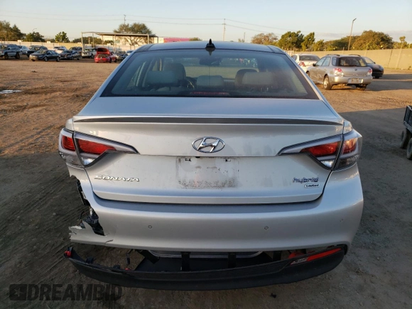 2017 Hyundai Sonata Hybrid Limited with VIN KMHE34L36HA062353, listed as a Copart auction lot 37828863 with 105,474 mi miles. Bid and sale history available at carsss.com. Image 6.