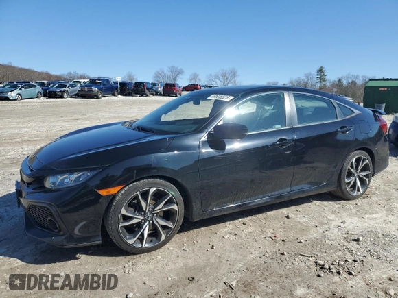 2018 Honda Civic Si with VIN 2HGFC1E50JH705875, listed as a Copart auction lot 49696525 with 105,061 mi miles and Salvage Title. Bid and sale history available at DreamBid. Image 1.