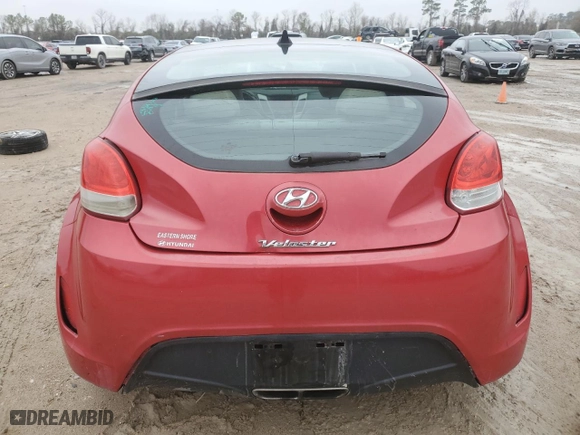 2013 Hyundai Veloster w/Gray Int with VIN KMHTC6AD6DU137589, listed as a Copart auction lot 42209225 with 0 mi miles and Salvage Title. Bid and sale history available at carsss.com. Image 6.