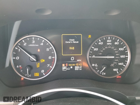 2024 Subaru Ascent Premium with VIN 4S4WMACD8R3451378, listed as a Copart auction lot 71318044 with 691 mi miles and Salvage title. Bid and sale history available at DreamBid. Image 9.
