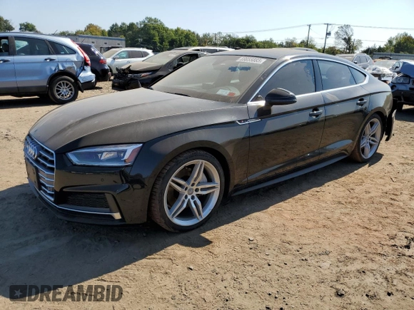2019 Audi A5 Sportback Premium Plus with VIN WAUENCF54KA089769, listed as a Copart auction lot 76754793 with 26,426 mi miles. Bid and sale history available at carsss.com. Image 1.
