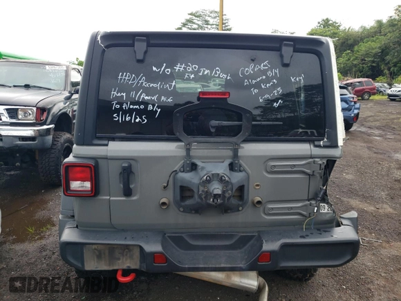 2023 Jeep Wrangler Rubicon with VIN 1C4HJXFNXPW693260, listed as a Copart auction lot 60275285 with 45,390 mi miles and Clean title. Bid and sale history available at DreamBid. Image 6.