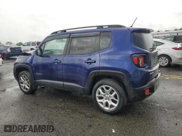 2017 Jeep Renegade Latitude with VIN ZACCJBBB5HPF79240, listed as a Copart auction lot 60399975 with 65,242 mi miles and Salvage title. Bid and sale history available at DreamBid. Image 2.