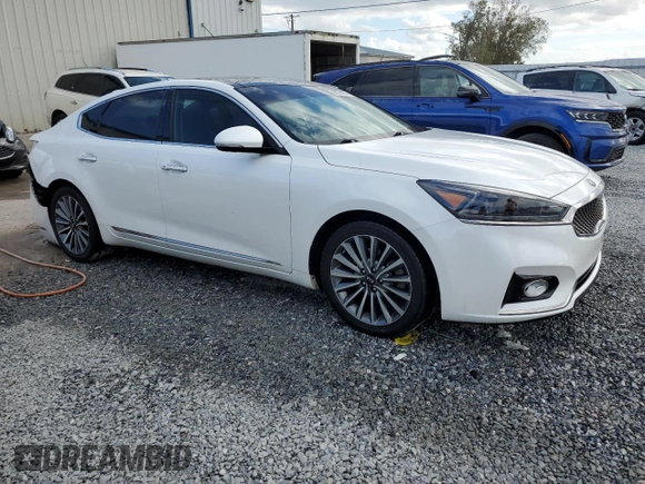 2017 Kia Cadenza Premium with VIN KNALC4J13H5091215, listed as a Copart auction lot 80734974 with 67,266 mi miles and Salvage Title. Bid and sale history available at carsss.com. Image 4.