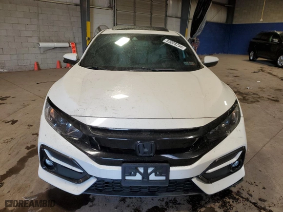 2020 Honda Civic Hatchback EX-L with VIN SHHFK7H83LU417026, listed as a Copart auction lot 83028254 with 0 mi miles and Salvage Title. Bid and sale history available at carsss.com. Image 5.