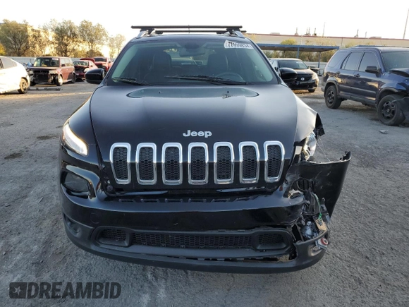 2018 Jeep Cherokee Latitude Plus with VIN 1C4PJLLX3JD580442, listed as a Copart auction lot 77999834 with 77,190 mi miles and Salvage Title. Bid and sale history available at carsss.com. Image 5.