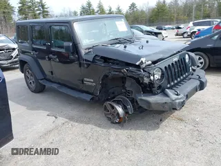 2016 Jeep Wrangler Unlimited Sport with VIN 1C4HJWDG3GL342108, listed as a IAAI auction lot 41927879 with 88,801 mi miles and . Bid and sale history available at DreamBid. Image 1.