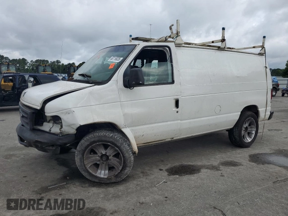 2007 Ford Econoline Cargo Commercial with VIN 1FTNE24LX7DB49770, listed as a Copart auction lot 60119035 with 361,338 mi miles and Non repairable. Bid and sale history available at DreamBid. Image 1.
