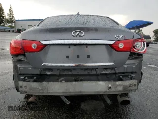 2015 Infiniti Q50 Sport with VIN JN1BV7AP9FM353341, listed as a Copart auction lot 59407675 with 87,181 mi miles and Salvage title. Bid and sale history available at DreamBid. Image 6.