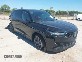 2024 Acura MDX w/A-Spec Package with VIN 5J8YE1H06RL023004, listed as a IAAI auction lot 41847527 with 6,767 mi miles and . Bid and sale history available at DreamBid. Image 1.
