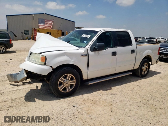 2006 Ford F-150 XLT with VIN 1FTPW12V26KD80614, listed as a Copart auction lot 58308615 with 159,508 mi miles and Salvage title. Bid and sale history available at DreamBid. Image 1.