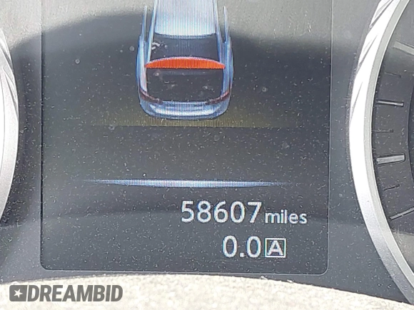 2022 Infiniti Q50 Red Sport 400 with VIN JN1FV7DP3NM370129, listed as a IAAI auction lot 42117906 with 58,607 mi miles and . Bid and sale history available at DreamBid. Image 16.