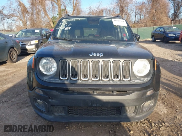 2018 Jeep Renegade Latitude with VIN ZACCJABB7JPH15240, listed as a IAAI auction lot 41727971 with 96,853 mi miles and . Bid and sale history available at carsss.com. Image 12.