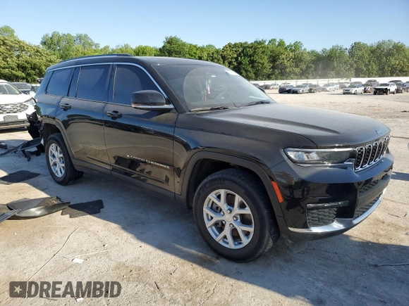 2023 Jeep Grand Cherokee Limited с VIN 1C4RJKBG1P8853478, выставлен на аукционе Copart как лот 56348515 с пробегом 43 326 миль миль и Списание • Salvage title. История ставок и продаж доступна на DreamBid. Изображение 4.