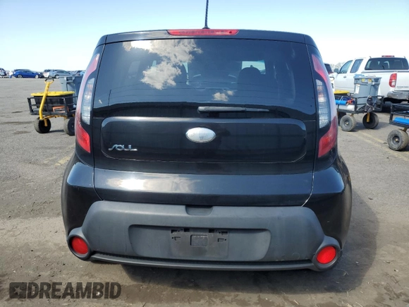 2014 Kia Soul with VIN KNDJN2A20E7002573, listed as a Copart auction lot 53543085 with 106,379 mi miles and Salvage Title. Bid and sale history available at carsss.com. Image 6.