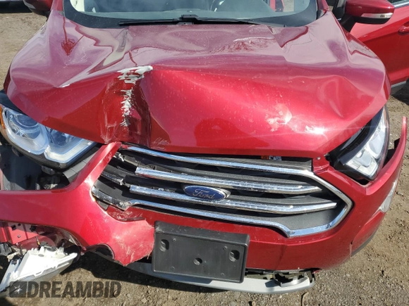 2021 Ford EcoSport Titanium z VIN MAJ6S3KL9MC395397, wystawiony jako Copart lot #49327885 z przebiegiem 46 786 mil mil oraz Szkody całkowita. Historia ofert i sprzedaży dostępna na DreamBid. Obrazek 11.