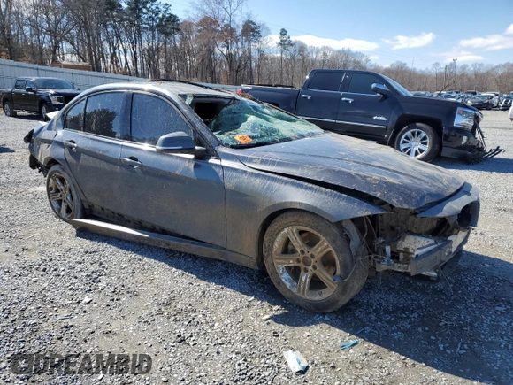 2015 BMW 3 Series 328i with VIN WBA3C1C52FP851862, listed as a Copart auction lot 46036745 with Not Provided miles and Salvage Title. Bid and sale history available at carsss.com. Image 4.