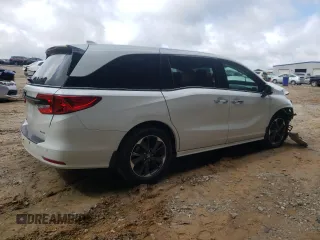 2022 Honda Odyssey Elite with VIN 5FNRL6H94NB006185, listed as a Copart auction lot 61302425 with Not provided miles and Salvage title. Bid and sale history available at DreamBid. Image 3.