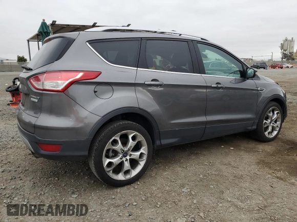 2013 Ford Escape Titanium with VIN 1FMCU0J91DUC35855, listed as a Copart auction lot 55986955 with 159,790 mi miles and Salvage title. Bid and sale history available at DreamBid. Image 3.