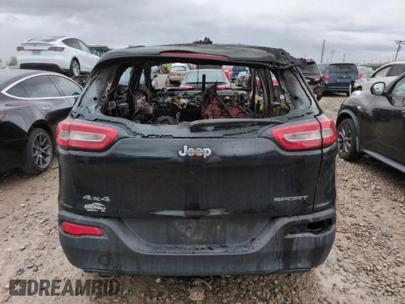 2015 Jeep Cherokee Sport z VIN 1C4PJMAB9FW564237, wystawiony jako Copart lot #51441465 z przebiegiem Nie podano mil oraz Szkoda całkowita • Salvage title. Historia ofert i sprzedaży dostępna na DreamBid. Obrazek 6.
