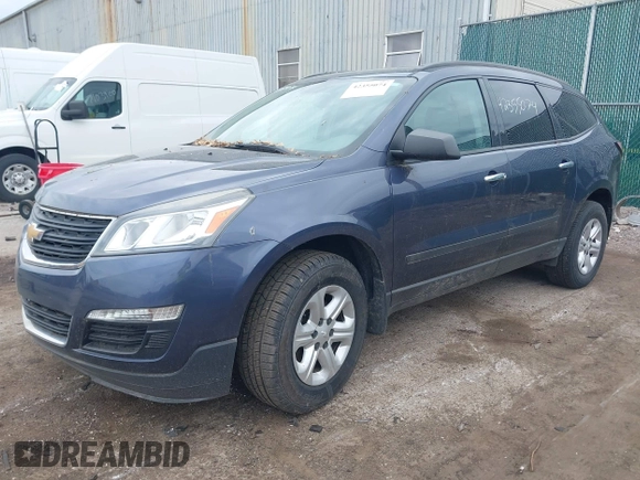 2014 Chevrolet Traverse LS z VIN 1GNKRFKD0EJ158364, wystawiony jako IAAI lot #42355074 z przebiegiem 124 449 mil mil oraz . Historia ofert i sprzedaży dostępna na DreamBid. Obrazek 2.