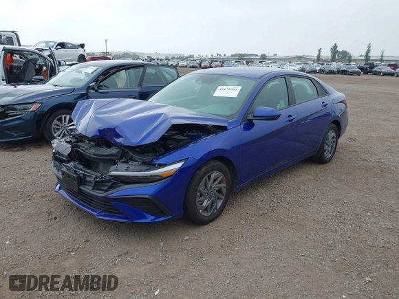 2024 Hyundai Elantra SEL with VIN KMHLM4DG0RU740634, listed as a IAAI auction lot 42478961 with 16,123 mi miles and . Bid and sale history available at DreamBid. Image 2.