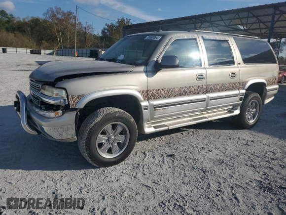 2002 Chevrolet Suburban LT with VIN 1GNEC16Z72J277760, listed as a Copart auction lot 79686394 with 295,660 mi miles and Salvage Title. Bid and sale history available at carsss.com. Image 1.