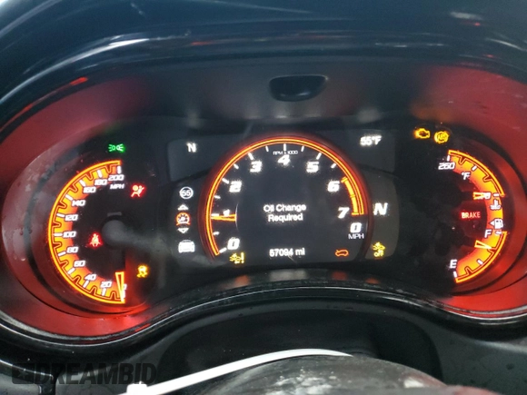 2021 Dodge Durango SRT Hellcat with VIN 1C4SDJH9XMC639397, listed as a Copart auction lot 88683745 with 57,094 mi miles and Salvage Title. Bid and sale history available at DreamBid. Image 9.
