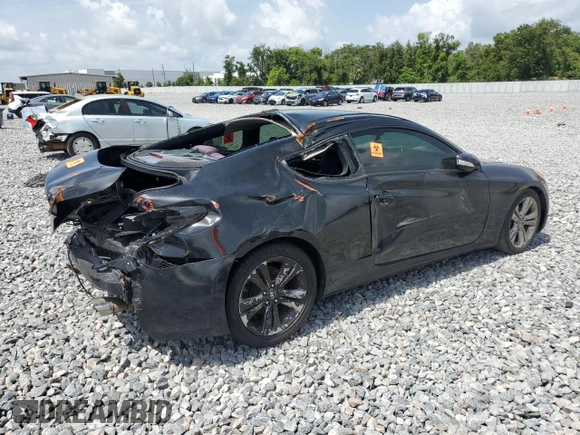 2010 Hyundai Genesis Coupe with VIN KMHHU6KH1AU025007, listed as a Copart auction lot 59543995 with 163,684 mi miles and Salvage title. Bid and sale history available at DreamBid. Image 3.