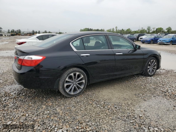 2014 Honda Accord Sedan Sport with VIN 1HGCR2F57EA264126, listed as a Copart auction lot 50596785 with 111,018 mi miles and Clean Title. Bid and sale history available at carsss.com. Image 3.